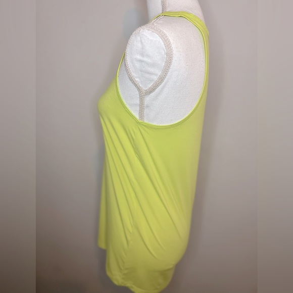 Zella lime green/yellow racerback tank top women’s size XS - Picture 2 of 5